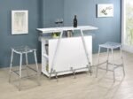 JOVANI ACRYLIC BACKLESS BAR STOOL CHROME (SET OF 2) - Image 9