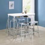 JOVANI ACRYLIC BACKLESS BAR STOOL CHROME (SET OF 2) - Image 10