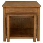 MAYFAIR 3-PIECE KITCHEN ISLAND WITH EXTENSION TABLE DARK OAK - Image 7