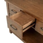 MAYFAIR 3-PIECE KITCHEN ISLAND WITH EXTENSION TABLE DARK OAK - Image 8