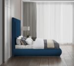 Brooke Linen Textured Fabric Upholstered Bed - Image 5
