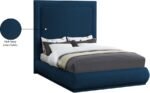 Brooke Linen Textured Fabric Upholstered Bed - Image 9