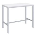 NATIVIDAD 5-PIECE PUB HEIGHT BAR TABLE SET WHITE HIGH GLOSS - Image 3