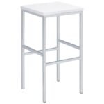 NATIVIDAD 5-PIECE PUB HEIGHT BAR TABLE SET WHITE HIGH GLOSS - Image 5