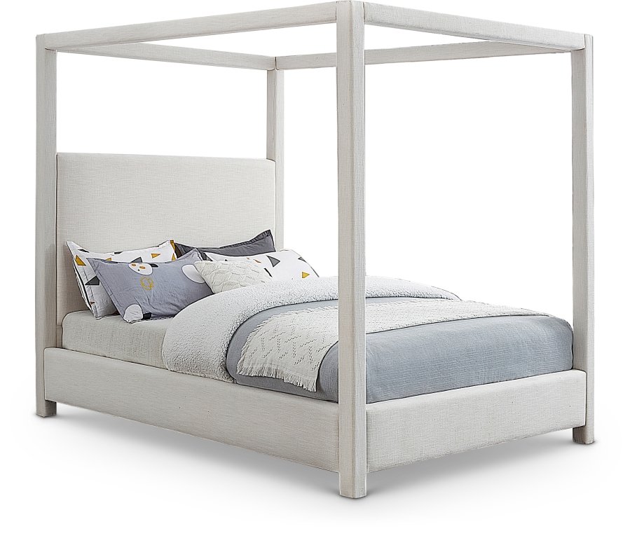 18253.jpg Emerson Linen Textured Fabric Upholstered Bed - Image 1