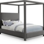 Emerson Linen Textured Fabric Upholstered Bed