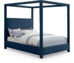 Emerson Linen Textured Fabric Upholstered Bed
