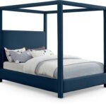 Emerson Linen Textured Fabric Upholstered Bed