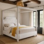Rowan Velvet Upholstered Bed - Image 2