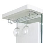 ACOSTA FREESTANDING HOME BAR WINE CABINET WHITE HIGH GLOSS - Image 11