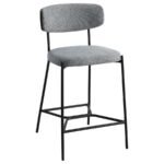 ELISON COUNTER HEIGHT BAR STOOL GREY (SET OF 2) - Image 3