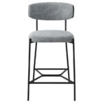 ELISON COUNTER HEIGHT BAR STOOL GREY (SET OF 2) - Image 4