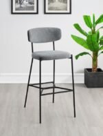 ELISON PUB HEIGHT BAR STOOL GREY (SET OF 2) - Image 2