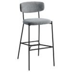 ELISON PUB HEIGHT BAR STOOL GREY (SET OF 2) - Image 3