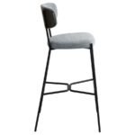 ELISON PUB HEIGHT BAR STOOL GREY (SET OF 2) - Image 9