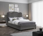 Felix Linen Textured Fabric Upholstered Bed - Image 2