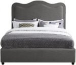 Felix Linen Textured Fabric Upholstered Bed - Image 3