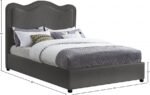 Felix Linen Textured Fabric Upholstered Bed - Image 8