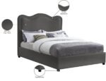 Felix Linen Textured Fabric Upholstered Bed - Image 9