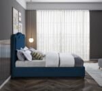 Felix Linen Textured Fabric Upholstered Bed - Image 5