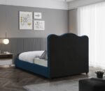 Felix Linen Textured Fabric Upholstered Bed - Image 6