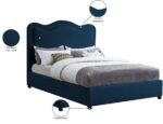 Felix Linen Textured Fabric Upholstered Bed - Image 9