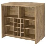 TOPANGA ENGINEERED WOOD FREESTANDING HOME BAR MANGO - Image 8