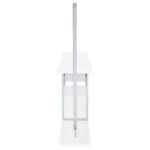 RISLEY 2-DOOR CIRCULAR LED WINE CABINET WHITE HIGH GLOSS - Image 7