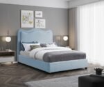 Felix Linen Textured Fabric Upholstered Bed - Image 2
