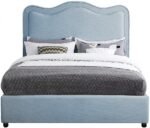 Felix Linen Textured Fabric Upholstered Bed - Image 3