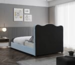 Felix Linen Textured Fabric Upholstered Bed - Image 6