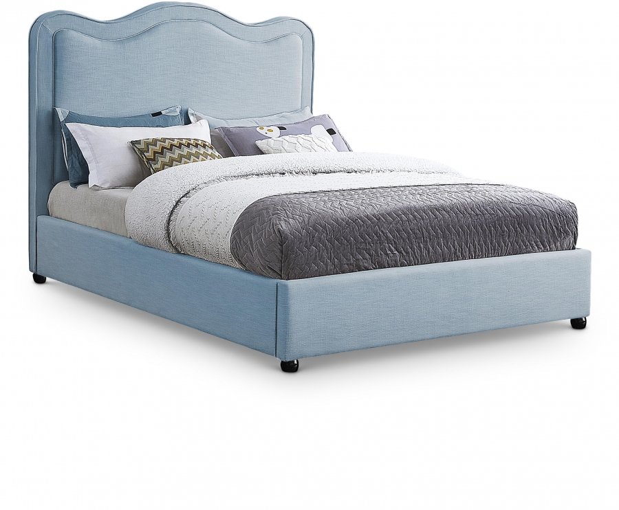 18282.jpg Felix Linen Textured Fabric Upholstered Bed - Image 1