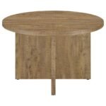 JAMESTOWN ROUND 47-INCH COMPOSITE WOOD DINING TABLE MANGO - Image 3