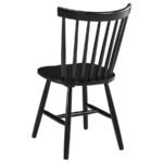 HOLLYOAK 5-PIECE RECTANGULAR DINING SET WALNUT AND BLACK - Image 10