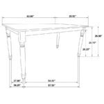 HOLLYOAK 7-PIECE RECTANGULAR DINING SET WALNUT AND BLACK - Image 12