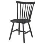 HOLLYOAK WINDSOR WOOD DINING SIDE CHAIR BLACK (SET OF 2) - Image 5