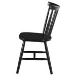 HOLLYOAK WINDSOR WOOD DINING SIDE CHAIR BLACK (SET OF 2) - Image 6