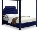 Rowan Velvet Upholstered Bed