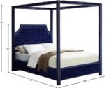 Rowan Velvet Upholstered Bed - Image 5