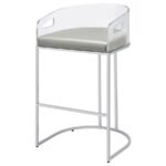 THERMOSOLIS CLEAR ACRYLIC BAR CHAIR CHROME (SET OF 2) - Image 5