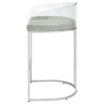 THERMOSOLIS CLEAR ACRYLIC BAR CHAIR CHROME (SET OF 2) - Image 6