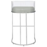 THERMOSOLIS CLEAR ACRYLIC BAR CHAIR CHROME (SET OF 2) - Image 8