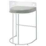 THERMOSOLIS CLEAR ACRYLIC BAR CHAIR CHROME (SET OF 2) - Image 9