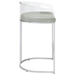 THERMOSOLIS CLEAR ACRYLIC BAR CHAIR CHROME (SET OF 2) - Image 10