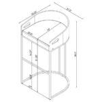 THERMOSOLIS CLEAR ACRYLIC BAR CHAIR CHROME (SET OF 2) - Image 12