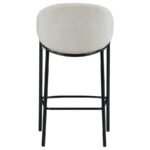 CHADWICK FABRIC UPHOLSTERED BAR CHAIR BEIGE (SET OF 2) - Image 8