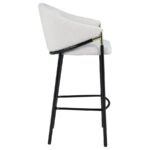 CHADWICK FABRIC UPHOLSTERED BAR CHAIR BEIGE (SET OF 2) - Image 10