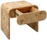 Cresthill Burl Wood Nightstand - Image 3