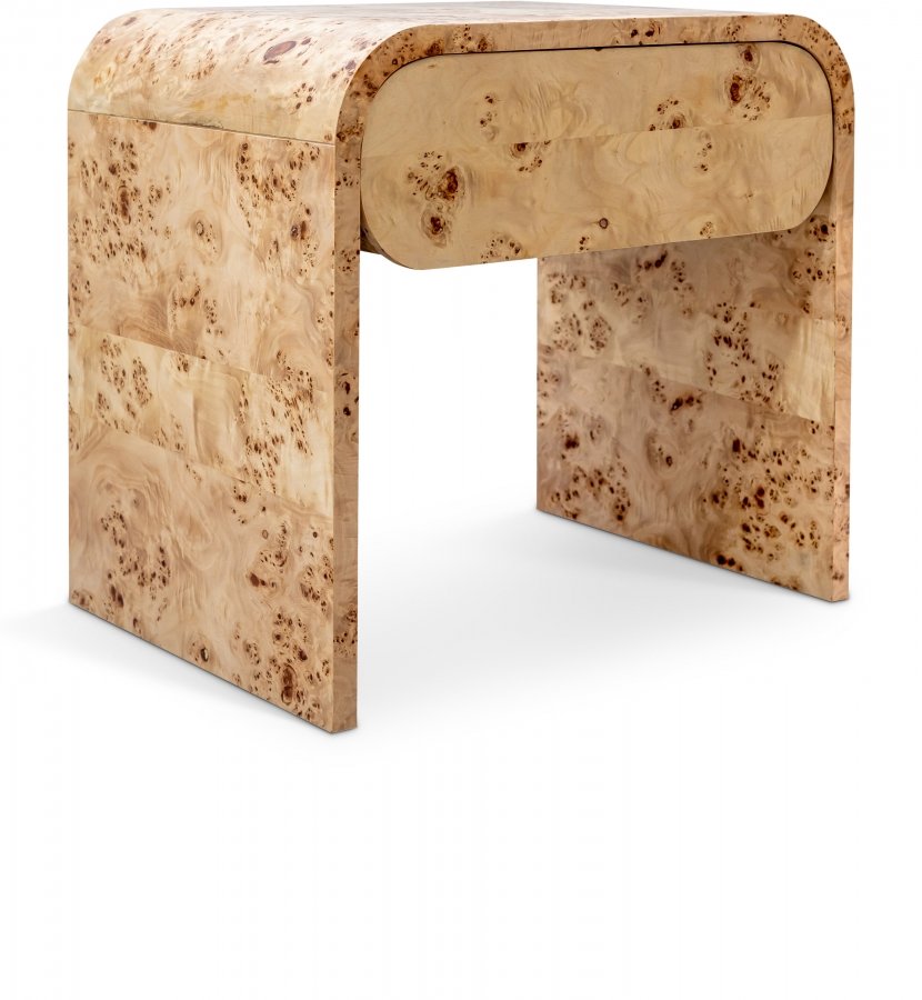 18449.jpg Cresthill Burl Wood Nightstand - Image 1