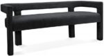 Athena Boucle Fabric Upholstered Bench